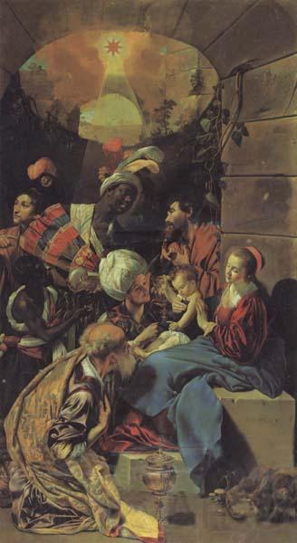 Maino, Juan Bautista del The Adoration of the Magi Norge oil painting art